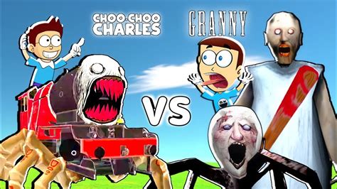 Choo Choo Charles Vs Granny Android Game Shiva And Kanzo Gameplay