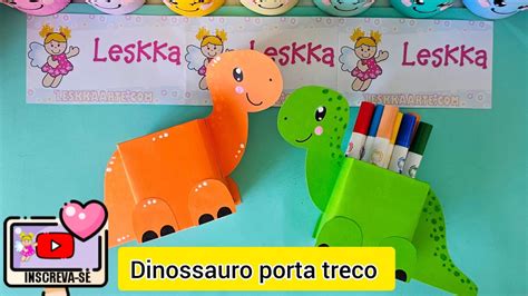 DIY PORTA TRECO DINOSSAURO YouTube