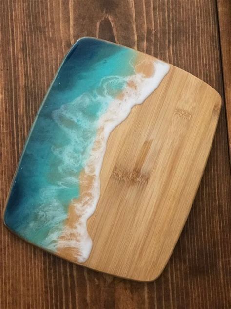 Home Living Kitchen Dining Charcuterie Board Resin Ocean Art Resin