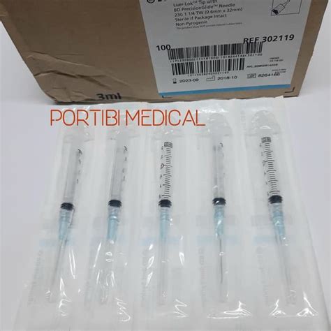 Jual Spuit BD Syringe 3ml With Needle BD Syringe 3ml Suntikan BD