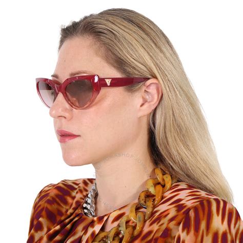 Guess Bordeaux Gradient Cat Eye Ladies Sunglasses Gu7787 A 74t 57