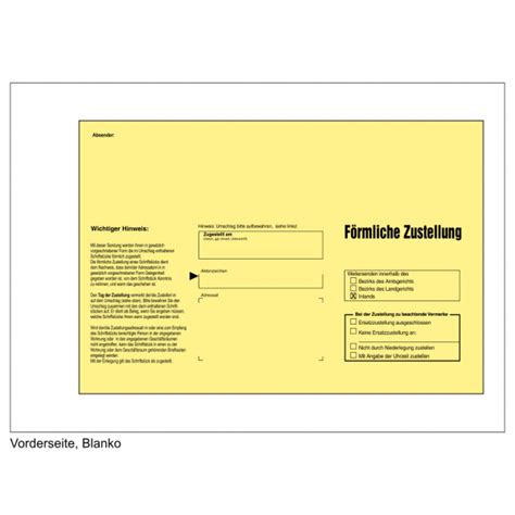 Förmliche Zustellung C4 mit SB Falte 229 324 40 mm Haftklebung