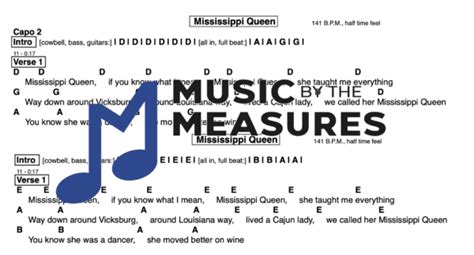 Mississippi Queen Lead Sheet Music By The Measures