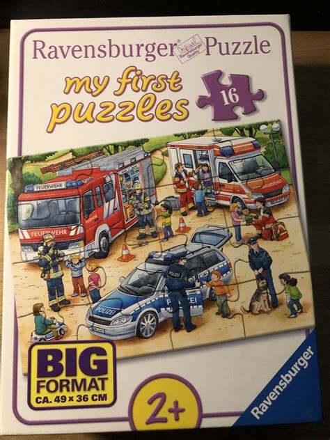 My First Puzzles Feuerwehr Polizei Krankenwagen Teile Spiel