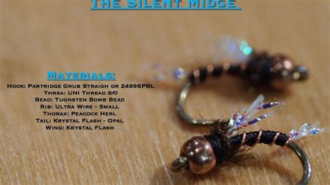 Silent Midge - A Zebra Midge Variation | Fly fishing flies pattern, Fly ...