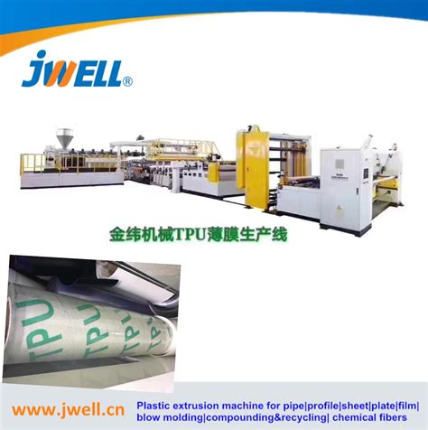 Jwell Tpu Film Extrusion Line Pipe Extrusion Machine And Sheet