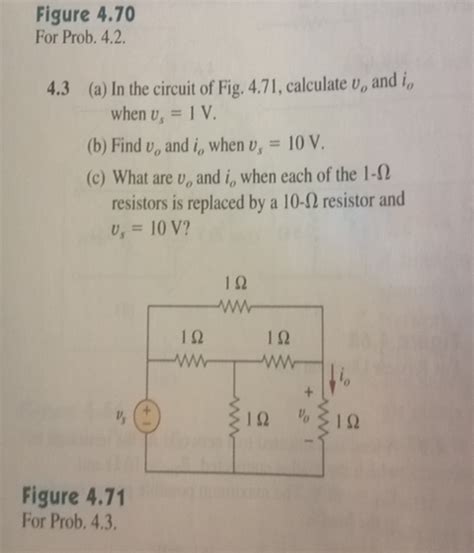 Solved In The Circuit Of Fig 471 Calculate Vo And Io When