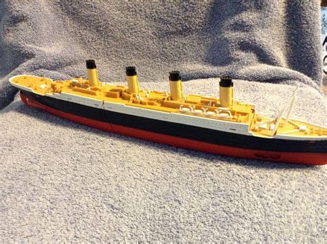 TITANIC toy ship boat model plastic two pieces 16 Inches Long | #1884523144