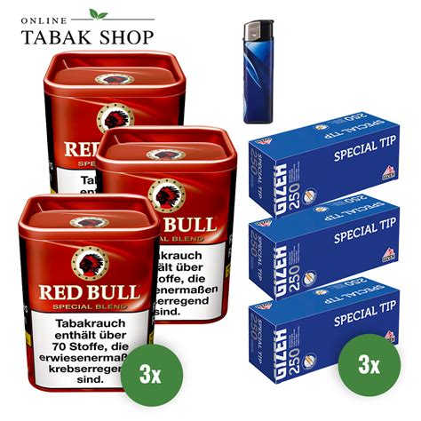 Red Bull Special Blend Feinschnitt Tabak X G Gizeh Special