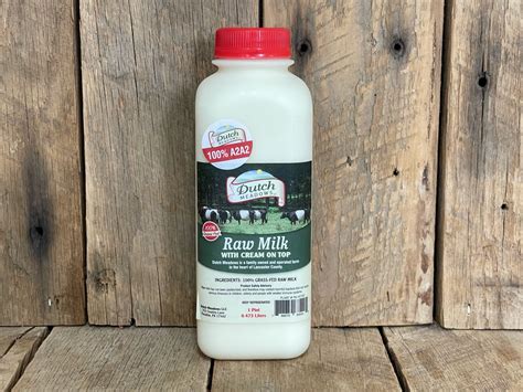 Raw Cow Milk Dutch Meadows Farm