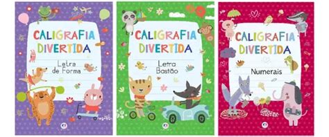 Kit Livros Caligrafia Divertida Aprenda Escrever Parcelamento Sem