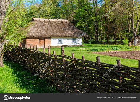 Ancient Traditional Ukrainian Rural House Open Air Museum Folk