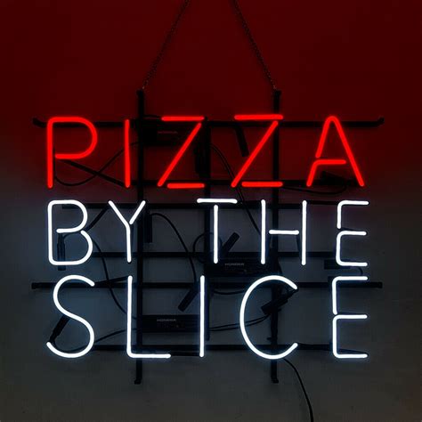 Queen Sense 24 X20 Pizza By The Slice Neon Sign Man Cave Handmade Neon