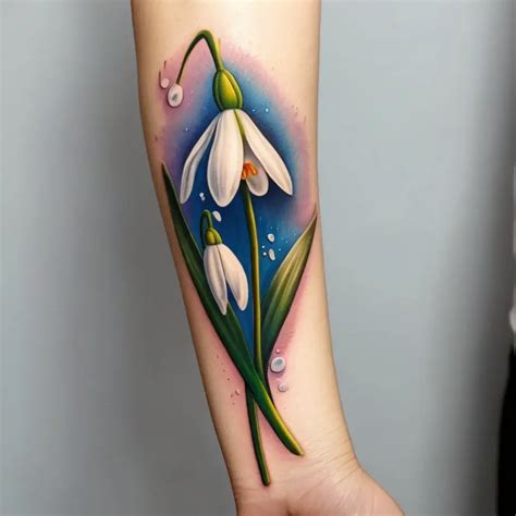 Snowdrop Flower Tattoo Meaning Symbolism 92 Designs Hbtat2