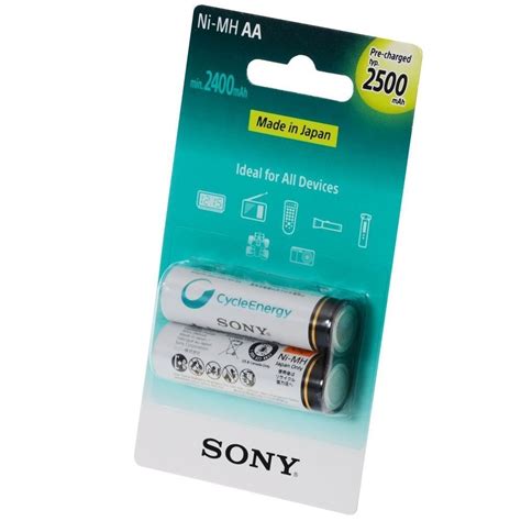 Buy Sony AA Cycle Energy 2500mAh Rechargable Battery NH AA B2GN