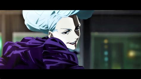 Wallpaper Jujutsu Kaisen White Hair Uniform Makeup Smiling Mei Mei Jujutsu Kaisen Anime