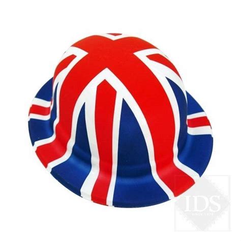 Plastic Union Jack Bowler Hat