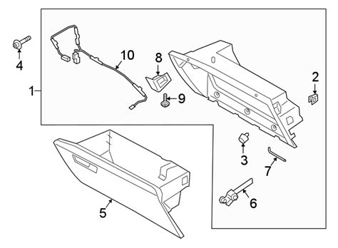 Ford Police Interceptor Utility Glove Box Light LB5Z14A411D