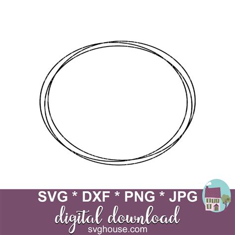 Oval Frame Svg Wire Monogram Frame Svg Svg Files For Cricut And