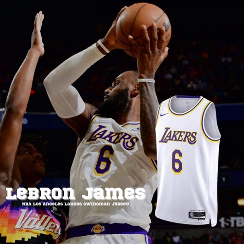 Nike 球衣 Nba Lakers Lebron Lbj 洛杉磯 湖人隊 白 紫 詹姆斯 吸濕 快乾 Cw3595 103 Nike