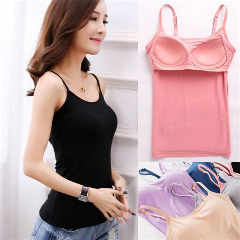 Bras Top For Women Tank Tops Adjustable Strap Camisole With Built In