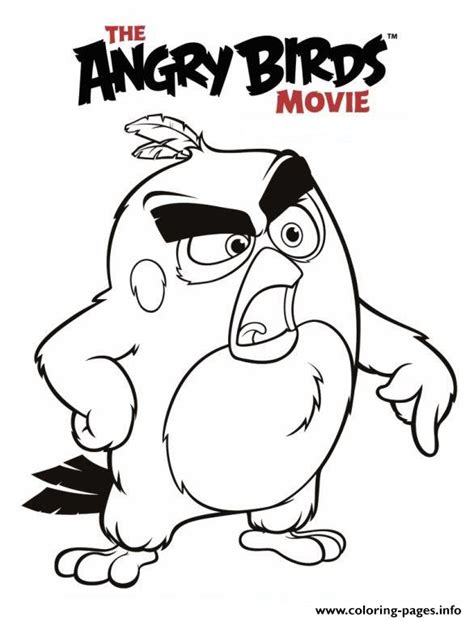 Gambar Angry Birds Red 01 Coloring Page Central Pages Di Rebanas Rebanas