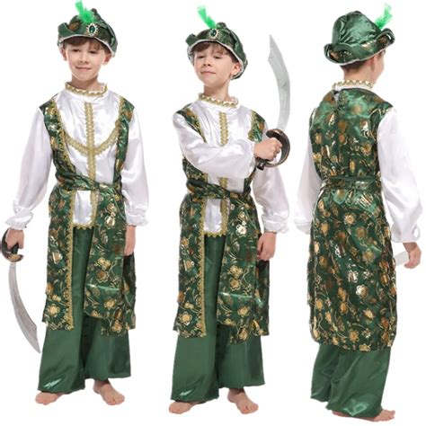 Arabic King Prince Arabian Warrior Costumes Halloween Christmas