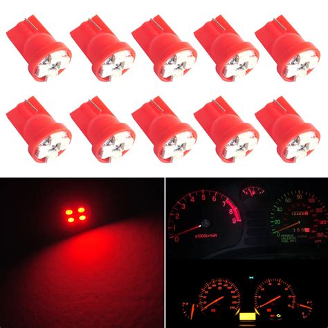 Pcs Car T Red Gauge Instrument Cluster Speedometer Dash Smd