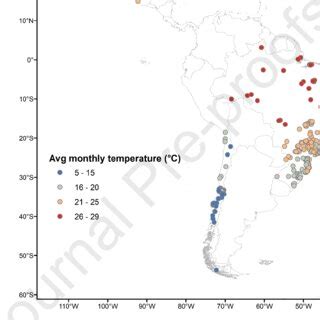 Map Of Average Monthly Temperature During In Sub Cities