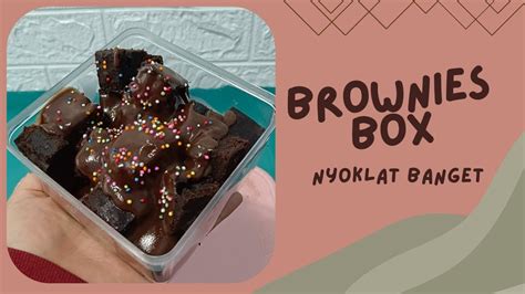 Ide Jualan Kekinian Brownies Box Nyoklat Banget Yang Suka Coklat