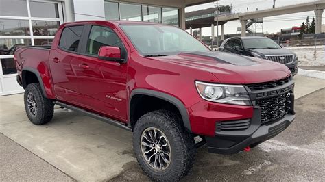 Red 2021 Chevrolet Colorado Zr2 4wd Review Gsl Gm City Calgary Youtube