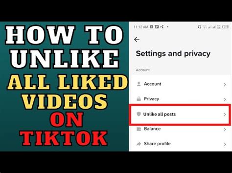 How To Unlike All Liked Videos On Tiktok At Once Delete All