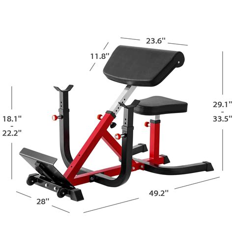 Er Kang Adjustable Preacher Curl Bench Er Kang