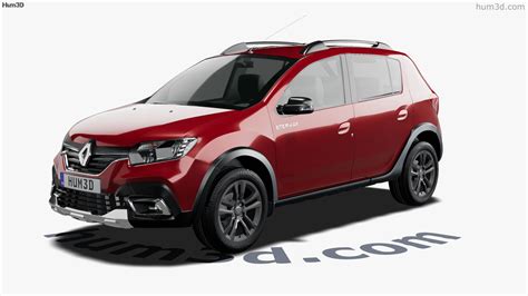 Vista 360 Del Modelo 3D De Renault Sandero Stepway City CIS Spec 2022