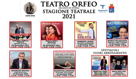 Cento Anni Di Storia Del Teatro Orfeo A Taranto Al Via La Nuova