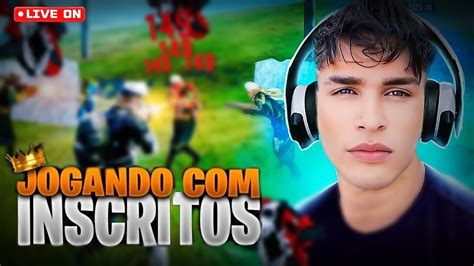 FREE FIRE AO VIVO RUMO AO ELITE MEUS INSCRITOS NO FREE FIRE