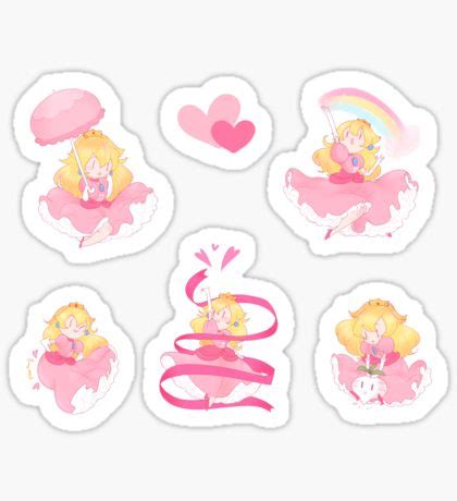 Pin by Sakura207 on Accessories | Sticker tag, Peach, Princess peach