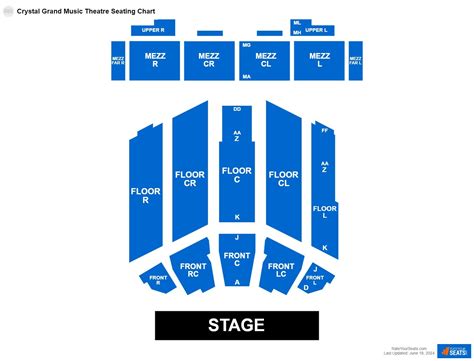 Crystal Grand Music Theatre Seating Chart - RateYourSeats.com