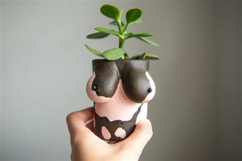 Custom Naked Boob Pot The Original Etsy