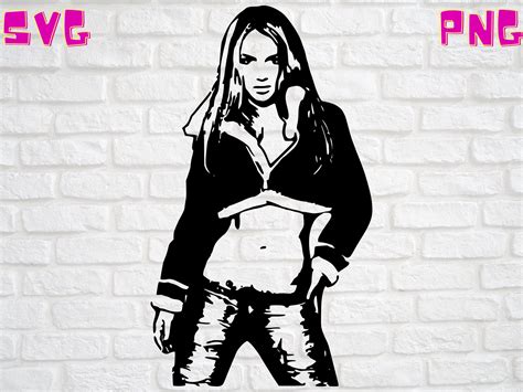 Britney Spears Portrait Svg Free Britney Svg Digital File Etsy