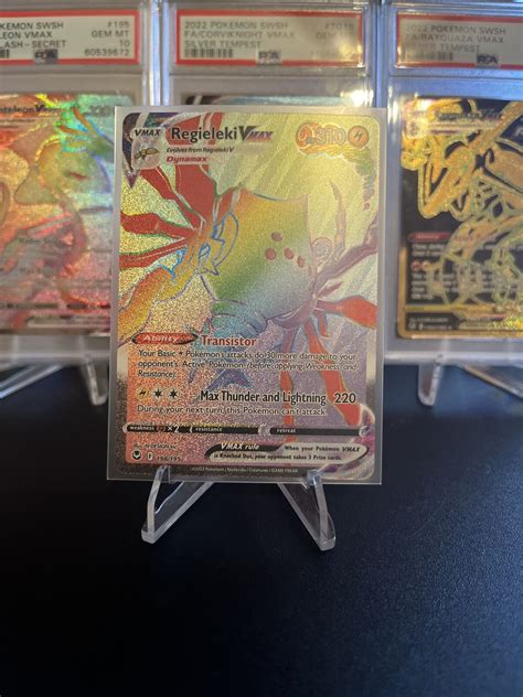 Silver Tempest Regieleki Vmax Full Art Rainbow Secret Rare