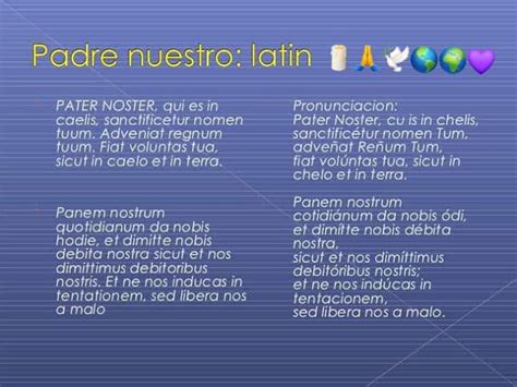 Pronunciacion Del Padre Nuestro En Latin - Dusolapan