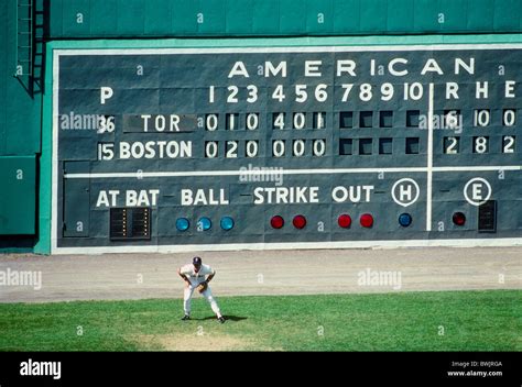 Green monster scoreboard stadium hi-res stock photography and images ...