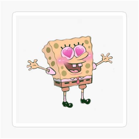 Sponge Bob Aesthetic Sticker For Sale By Maya Mfm Aesthetic Stickers Stickers Maya