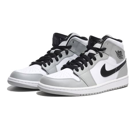 Nike 休閒鞋 Air Jordan 1 Light Smoke Grey 煙灰 灰白 男 554724 092 蝦皮購物