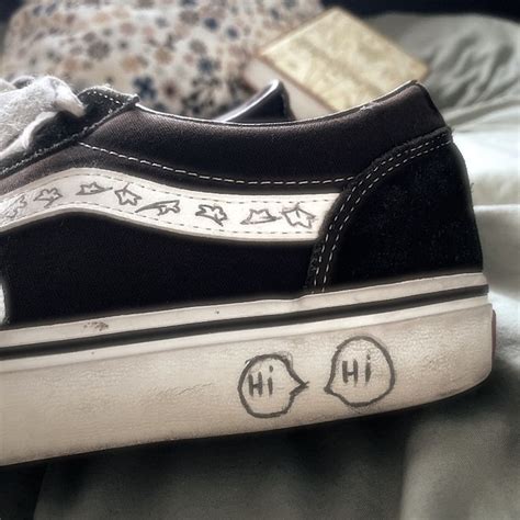 Heartstopper Inspired Vans With Iconic Meeting Scene Decoration