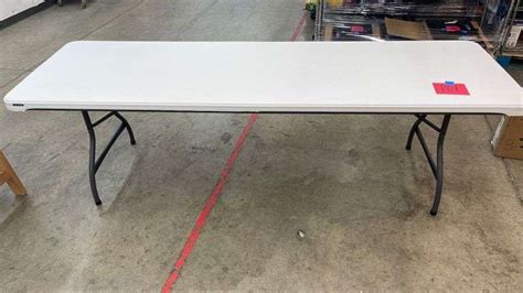 LIFETIME 8FT WHITE FOLDING TABLE - Earl's Auction Company