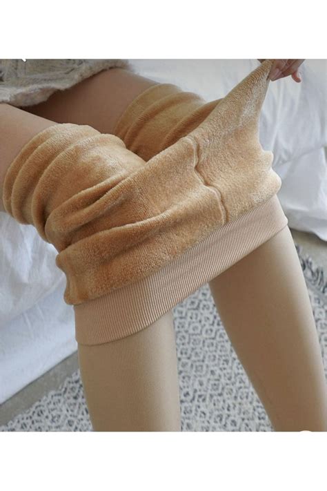 Sistina Nude Color Thermal Plush Tights Trendyol