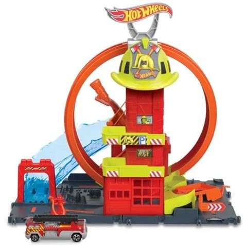 Hot Wheels City Super Fire Station Playpolis UK