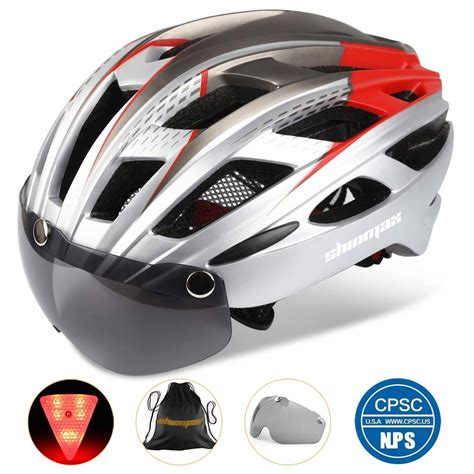 Kask Rowerowy Shinmax Z O Wietleniem Led R